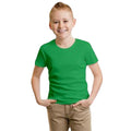 Vert - Back - Casual Classic - T-shirt en coton peigné - Enfant