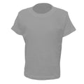Gris - Front - Casual Classic - T-shirt en coton peigné - Enfant