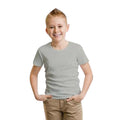 Gris - Back - Casual Classic - T-shirt en coton peigné - Enfant