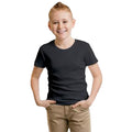 Noir - Back - Casual Classic - T-shirt en coton peigné - Enfant