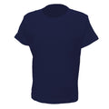 Bleu marine - Front - Casual Classic - T-shirt en coton peigné - Enfant