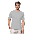 Gris - Back - Stedman - T-shirt coupe ajustée - Homme