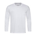 Blanc - Front - Stedman - T-shirt à manches longues - Homme