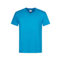 Bleu clair - Front - Stedman - T-shirt col V - Homme