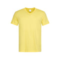 Jaune - Front - Stedman - T-shirt col V - Homme