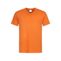 Orange - Front - Stedman - T-shirt col V - Homme
