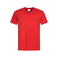 Rouge - Front - Stedman - T-shirt col V - Homme