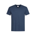 Bleu marine - Front - Stedman - T-shirt col V - Homme