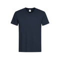 Bleu nuit - Front - Stedman - T-shirt col V - Homme