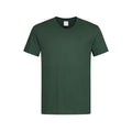 Vert bouteille - Front - Stedman - T-shirt col V - Homme