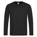 Noir - Front - Stedman - T-shirt à manches longues classique - Homme