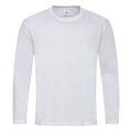 Blanc - Front - Stedman - T-shirt à manches longues classique - Homme