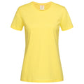 Jaune - Front - Stedman - T-shirt - Femmes