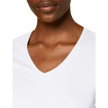Blanc - Lifestyle - Stedman - T-shirt col V - Femme