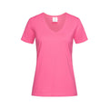 Rose - Front - Stedman - T-shirt col V - Femme