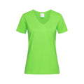 Vert clair - Front - Stedman - T-shirt col V - Femme