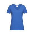 Bleu roi - Front - Stedman - T-shirt col V - Femme
