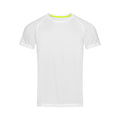Blanc - Front - Stedman - T-shirt RAGLAN - Hommes