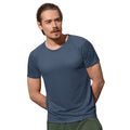 Bleu - Back - Stedman - T-shirt RAGLAN - Hommes