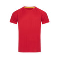 Rouge - Front - Stedman - T-shirt RAGLAN - Hommes