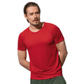 Rouge - Back - Stedman - T-shirt RAGLAN - Hommes