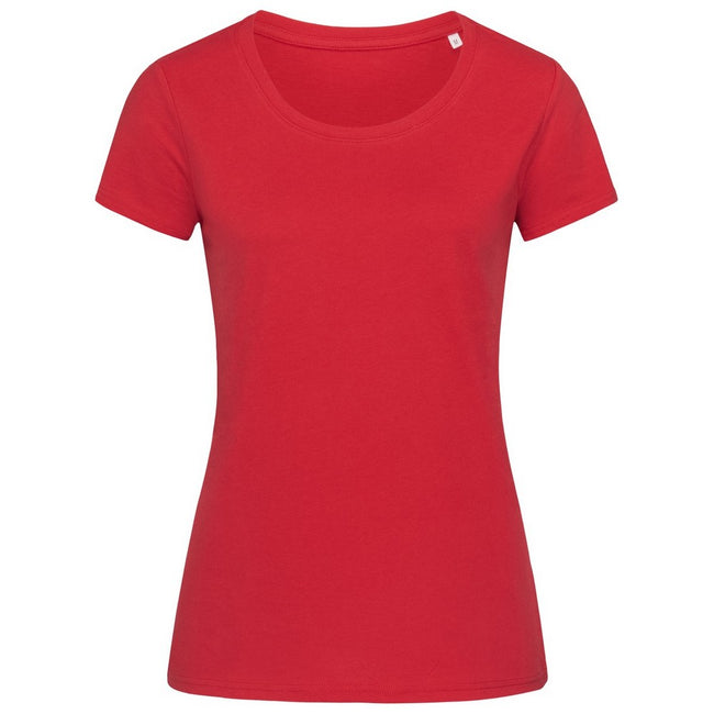 Rouge - Front - Stedman - T-shirt bio JANET - Femme