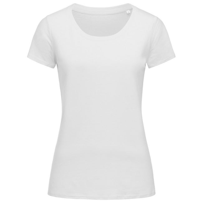 Blanc - Front - Stedman - T-shirt bio JANET - Femme
