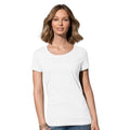 Blanc - Back - Stedman - T-shirt bio JANET - Femme