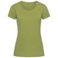 Vert kaki - Front - Stedman - T-shirt bio JANET - Femme