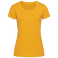 Jaune moutarde - Front - Stedman - T-shirt bio JANET - Femme