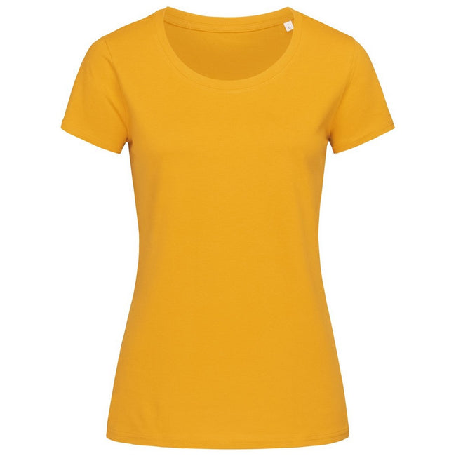 Jaune moutarde - Front - Stedman - T-shirt bio JANET - Femme