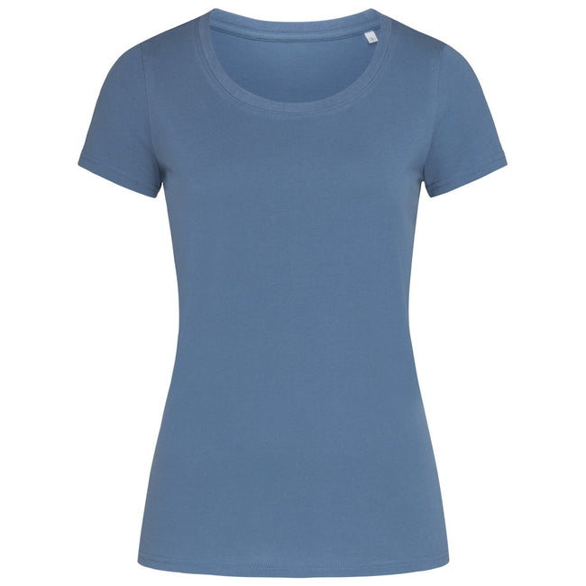 Bleu denim - Front - Stedman - T-shirt bio JANET - Femme