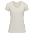 Blanc cassé - Back - Stedman - T-shirt bio col V JANET - Femme