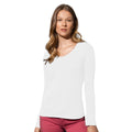Blanc - Back - Stedman - T-shirt à manches longues CLAIRE - Femme