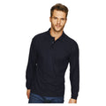 Bleu marine - Front - Absolute Apparel - Polo à manches longues - Homme