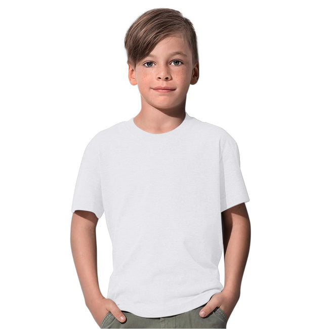 Blanc - Back - Stedman - Tee shirt Enfant
