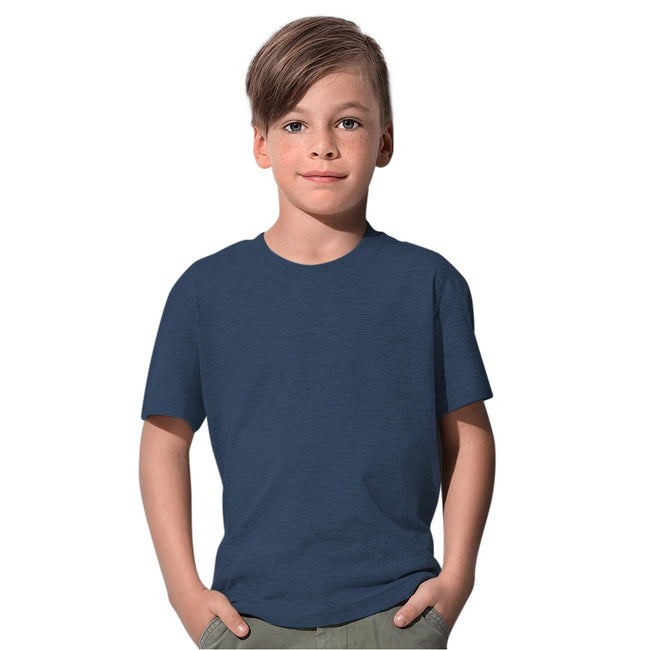 Bleu marine - Back - Stedman - Tee shirt Enfant