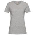 Gris - Front - Stedman - T-Shirt Classique - Femme
