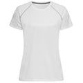 Blanc - Front - Stedman - T-shirt Raglan - Femme