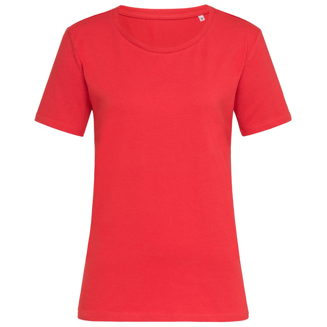 Rouge - Front - Stedman - T-Shirt Stars - Femme