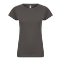 Anthracite - Front - Casual Classic - T-shirt - Femme