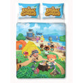 Multicolore - Front - Animal Crossing - Parure de lit