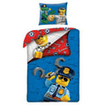 Bleu - Rouge - Blanc - Front - Lego - Parure de lit