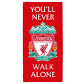 Rouge - Blanc - Vert - Front - Liverpool FC - Serviette de bain YOU'LL NEVER WALK ALONE