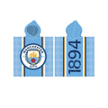 Bleu - Blanc - Doré - Front - Manchester City FC - Poncho de bain