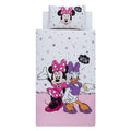 Rose - Blanc - Violet - Front - Minnie Mouse - Parure de lit