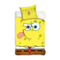 Jaune - Marron - Blanc - Front - SpongeBob SquarePants - Parure de lit