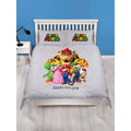 Gris - Multicolore - Side - Super Mario Bros - Parure de lit HERE WE GO!
