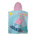 Bleu - Rose - Jaune - Back - Peppa Pig - Poncho de bain DIVING - Enfant