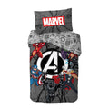 Gris - Multicolore - Front - Marvel Avengers - Parure de lit CHARGE
